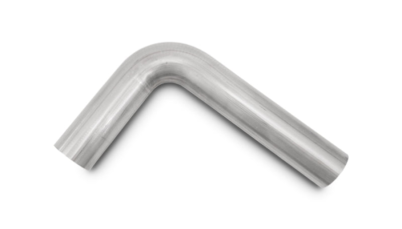 Vibrant 2.5in O.D. T304 SS 90 deg Mandrel Bend 4in x 12in leg lengths (2.5in Centerline Radius) Vibrant Steel Tubing  AXOPROS