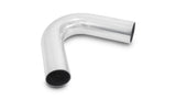 Vibrant 2.5in O.D. Universal Aluminum Tubing (120 degree Bend) - Polished Vibrant Aluminum Tubing  AXOPROS