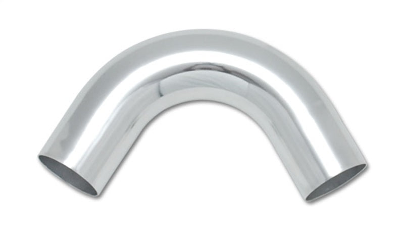 Vibrant 2.5in O.D. Universal Aluminum Tubing (120 degree Bend) - Polished Vibrant Aluminum Tubing  AXOPROS