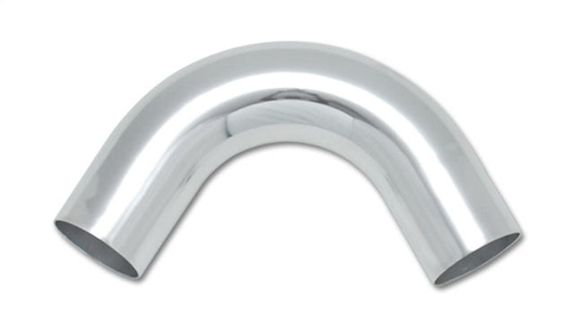 Vibrant 2.5in O.D. Universal Aluminum Tubing (120 degree Bend) - Polished Vibrant Aluminum Tubing  AXOPROS