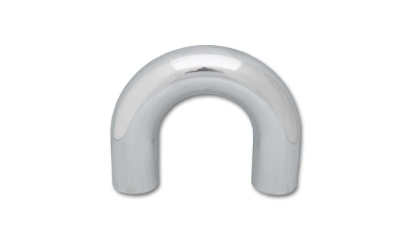 Vibrant 2.5in O.D. Universal Aluminum Tubing (180 degree Bend) - Polished Vibrant Aluminum Tubing  AXOPROS