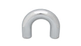 Vibrant 2.5in O.D. Universal Aluminum Tubing (180 degree Bend) - Polished Vibrant Aluminum Tubing  AXOPROS