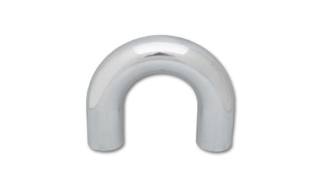 Vibrant 2.5in O.D. Universal Aluminum Tubing (180 degree Bend) - Polished Vibrant Aluminum Tubing  AXOPROS