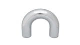 Vibrant 2.5in O.D. Universal Aluminum Tubing (180 degree Bend) - Polished Vibrant Aluminum Tubing  AXOPROS