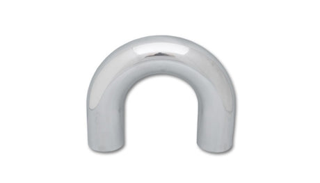 Vibrant 2.5in O.D. Universal Aluminum Tubing (180 degree Bend) - Polished Vibrant Aluminum Tubing  AXOPROS