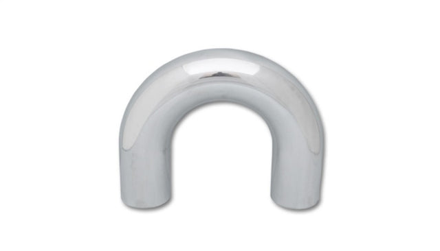 Vibrant 2.5in O.D. Universal Aluminum Tubing (180 degree Bend) - Polished Vibrant Aluminum Tubing  AXOPROS
