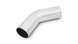 Vibrant 2.5in O.D. Universal Aluminum Tubing (45 degree bend) - Polished Vibrant Aluminum Tubing  AXOPROS