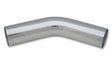 Vibrant 2.5in O.D. Universal Aluminum Tubing (45 degree bend) - Polished Vibrant Aluminum Tubing  AXOPROS