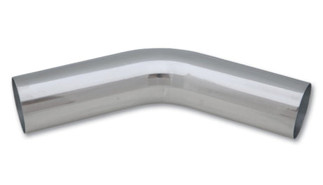 Vibrant 2.5in O.D. Universal Aluminum Tubing (45 degree bend) - Polished Vibrant Aluminum Tubing  AXOPROS