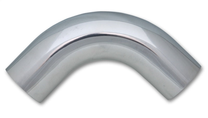 Vibrant 2.5in O.D. Universal Aluminum Tubing (90 degree bend) - Polished Vibrant Aluminum Tubing  AXOPROS