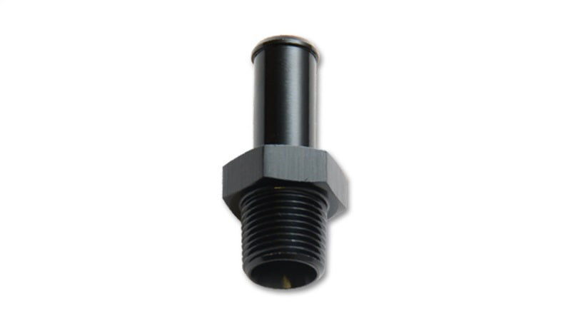 Vibrant 3/8in NPT to 1/2in Barb Straight Fitting - Aluminum Vibrant Fittings  AXOPROS