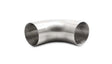 Vibrant 3.0in OD 4.33in Tangent Length T304 SS 90 Deg Mandrel Bend w/Extended Leg Length Vibrant Steel Tubing  AXOPROS