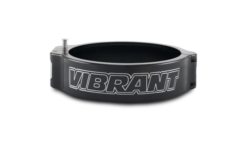 Vibrant 3.50in O.D. Aluminized HD 2.0 Clamp - Anodized Black (Clamp Only) Vibrant Clamps  AXOPROS