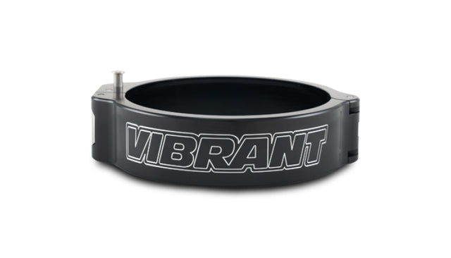 Vibrant 3.50in O.D. Aluminized HD 2.0 Clamp - Anodized Black (Clamp Only) Vibrant Clamps  AXOPROS