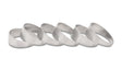 Vibrant 3.50in O.D. T304 SS Pie Cuts - Set of 6 Vibrant Steel Tubing  AXOPROS