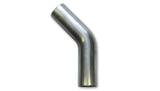 Vibrant 3.5in O.D. T304 SS 45 deg Mandrel Bend 6in x 6in leg lengths (5.5in Centerline Radius) Vibrant Steel Tubing  AXOPROS