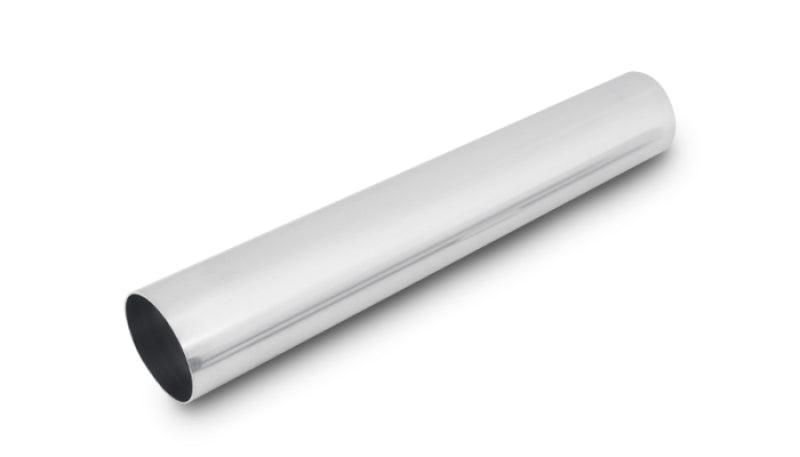 Vibrant 3.5in O.D. Universal Aluminum Tubing (18in long Straight Pipe) - Polished Vibrant Aluminum Tubing  AXOPROS