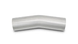 Vibrant 3.5in OD T304 SS 15 Deg Mandrel Bend 5in Leg Length (5.5in Centerline Radius) Vibrant Steel Tubing  AXOPROS