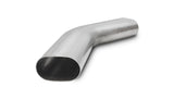 Vibrant 3.5in Oval (Nominal Size) T304 SS 45 deg Mandrel Bend 6in x 6in leg lengths Vibrant Steel Tubing  AXOPROS