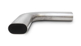 Vibrant 3.5in Oval (Nominal Size) T304 SS 90 deg Mandrel Bend 6in x 6in leg lengths Vibrant Steel Tubing  AXOPROS