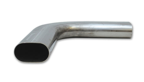 Vibrant 3.5in Oval (Nominal Size) T304 SS 90 deg Mandrel Bend 6in x 6in leg lengths Vibrant Steel Tubing  AXOPROS