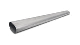 Vibrant 3.5in Oval (Nominal Size) T304 SS Straight Tubing (16 ga) - 5 foot length Vibrant Steel Tubing  AXOPROS
