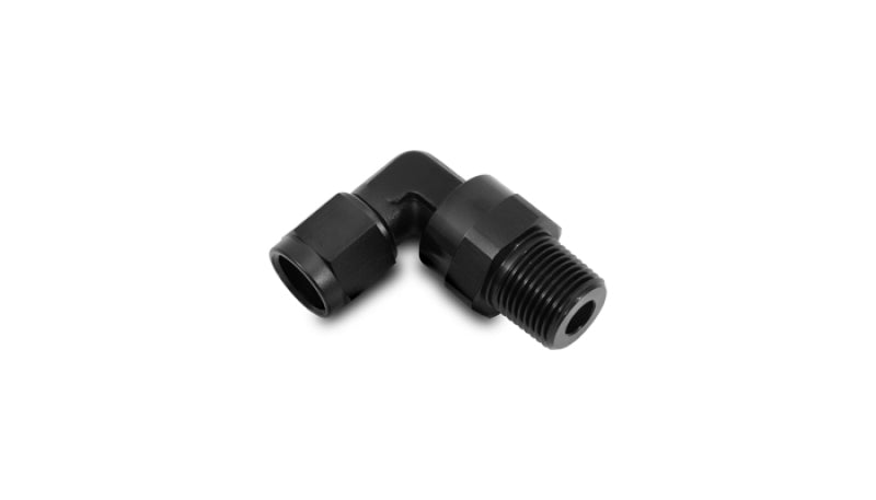 Vibrant -3AN to 1/8in NPT Female Swivel 90 Degree Adapter Fitting Vibrant Fittings  AXOPROS