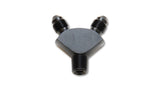 Vibrant -3AN x -3AN x 1/8in NPT Y-Adapter Fitting - Aluminum Vibrant Fittings  AXOPROS