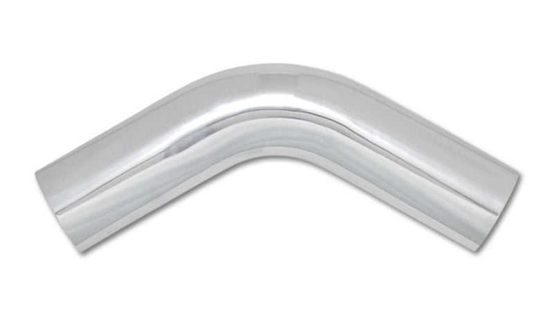 Vibrant 3in O.D. Universal Aluminum Tubing (60 degree Bend) - Polished Vibrant Aluminum Tubing  AXOPROS
