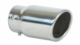 Vibrant 3in Round SS Bolt-On Exhaust Tip (Single Wall Angle Cut Rolled Edge) Vibrant Tips  AXOPROS