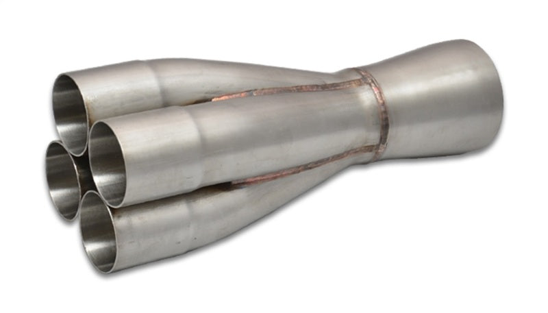 Vibrant 4-1 SS Merge Collectors (1-7/8in Inlet Slipover ID 2-1/2in Merge Outlet OD) Single Unit Vibrant Merge Collectors  AXOPROS