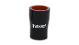 Vibrant 4 Ply Aramid Reducer Coupling 2.5in I.D. x 4in I.D. - Gloss Black Vibrant Silicone Couplers & Hoses  AXOPROS