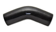 Vibrant 4 Ply Reinforced Silicone Elbow Connector - 2.5in I.D. - 45 deg. Elbow (BLACK) Vibrant Silicone Couplers & Hoses  AXOPROS