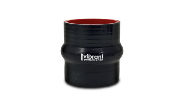 Vibrant 4 Ply Reinforced Silicone Hump Hose Connector - 3in I.D. x 3in long (BLACK) Vibrant Silicone Couplers & Hoses  AXOPROS