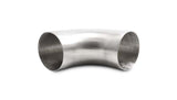 Vibrant 4.0in OD 5.91in Tangent Length T304 SS 90 Deg Mandrel Bend w/Extended Leg Length Vibrant Steel Tubing  AXOPROS
