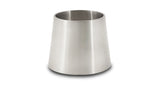 Vibrant 4.0in x 2.0in 304 Stainless Steel Straight Reducer Vibrant Steel Tubing  AXOPROS
