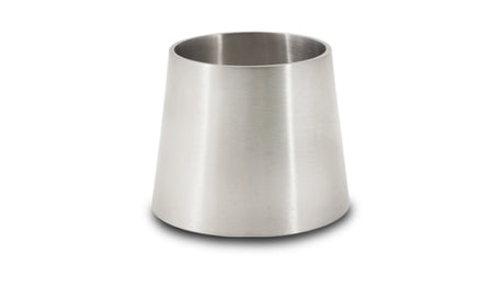 Vibrant 4.0in x 2.0in 304 Stainless Steel Straight Reducer Vibrant Steel Tubing  AXOPROS