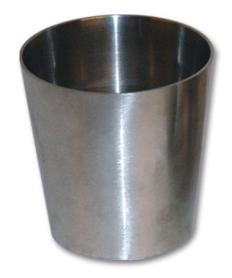 Vibrant 4.0in x 2.0in 304 Stainless Steel Straight Reducer Vibrant Steel Tubing  AXOPROS