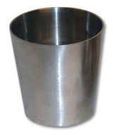 Vibrant 4.0in x 2.0in 304 Stainless Steel Straight Reducer Vibrant Steel Tubing  AXOPROS
