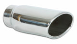 Vibrant 4.5in x 3in Oval SS Exhaust Tip (Single Wall Angle Cut Rolled Edge) Vibrant Tips  AXOPROS