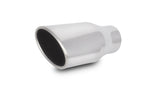 Vibrant 4.5in x 3in Oval SS Exhaust Tip (Single Wall Angle Cut Rolled Edge) Vibrant Tips  AXOPROS