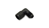 Vibrant -4AN Female to -4AN Male 90 Degree Swivel Adapter (AN to AN) - Anodized Black Only Vibrant Fittings  AXOPROS