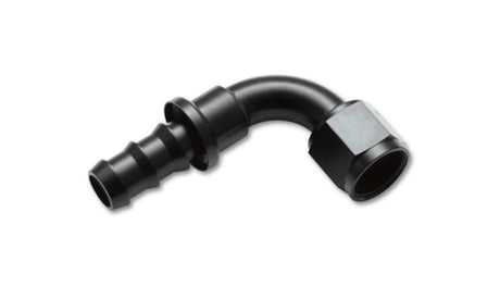 Vibrant -4AN Push-On 90 Deg Hose End Fitting - Aluminum Vibrant Fittings  AXOPROS