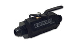 Vibrant -4AN to -4AN Male Shut Off Valve - Black Vibrant Fittings  AXOPROS