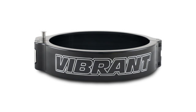 Vibrant 4in O.D. Aluminized HD 2.0 Clamp - Anodized Black (Clamp Only) Vibrant Clamps  AXOPROS