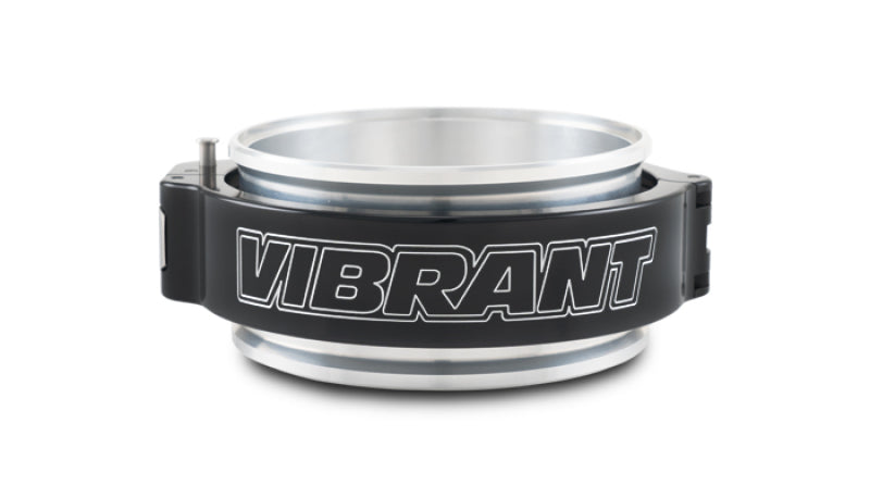 Vibrant 4in O.D. Aluminized HD 2.0 Clamp Assembly - Anodized Black Vibrant Clamps  AXOPROS
