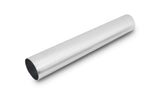 Vibrant 4in O.D. Universal Aluminum Tubing (18in long Straight Pipe) - Polished Vibrant Aluminum Tubing  AXOPROS