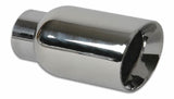 Vibrant 4in Round SS Exhaust Tip (Double Wall Angle Cut Beveled Outlet) Vibrant Tips  AXOPROS