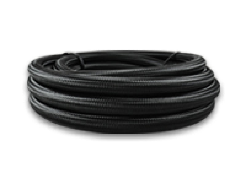 Vibrant -6 AN Black Nylon Braided Flex Hose (2 foot roll) Vibrant Hoses  AXOPROS