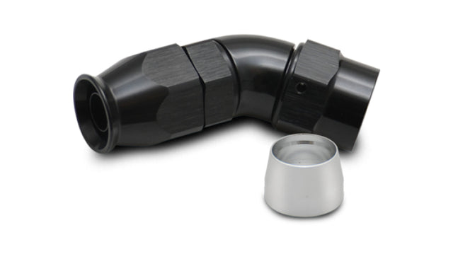 Vibrant -6AN 45 Degree Elbow Hose End Fitting for PTFE Lined Hose Vibrant Fittings  AXOPROS
